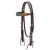Weaver Leather Turquoise Floral Browband Headstall -Weaver Leather Cowboy Store 49509 002 0081496 m