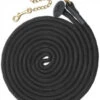 Tough-1 Rolled Cotton Lunge Line W/ Chain - Black -Weaver Leather Cowboy Store 52 2030 2