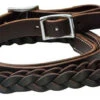 Burgundy Braided Roping Rein