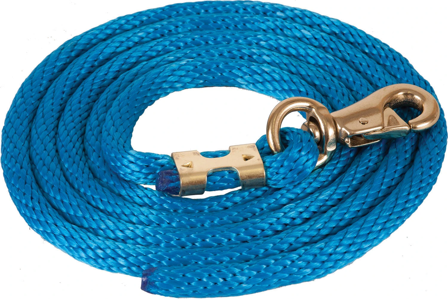 Mustang 9' Poly Lead Rope With Bull Snap - Blue 3 Mustang 9' Poly Lead Rope With Bull Snap - Blue