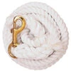 Weaver Leather Weaver White Cotton Lead Rope W/ Solid Brass Snap -Weaver Leather Cowboy Store 60648 xxx 0121582 l