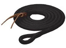 Weaver Leather Pima Cotton Lead, 5/8" X 10' - Black