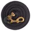 Weaver Leather Graphite Poly Lead Rope With Solid Brass Snap