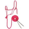 Weaver Leather Weaver Raspberry And Gray Reflective Rope Halter And Lead -Weaver Leather Cowboy Store 61501 xxx 0122751 s