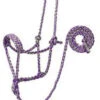 Weaver Leather Braided Rope Halter With 10' Lead - Gray/Purple -Weaver Leather Cowboy Store 61511 xxx 0122757 s