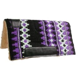 Showman 24X24 Woven/Fleece Pony Pad -Weaver Leather Cowboy Store 6223Purp