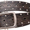 Women's Black Embossed Belt -Weaver Leather Cowboy Store 6317 blk 1