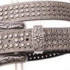 Women's Pewter Laser Cut Studded Belt -Weaver Leather Cowboy Store 6328 pew