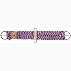 Mustang Tan And Purple Mohair Cutter Cinch