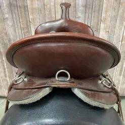 Circle Y Trail Saddle With Black Seat And Sliver Hardware, 16" Seat 10 Circle Y Trail Saddle With Black Seat And Sliver Hardware, 16" Seat -Weaver Leather Cowboy Store 6863 1601 05 1
