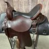 Circle Y Trail Saddle With Black Seat And Sliver Hardware, 16" Seat 1 Circle Y Trail Saddle With Black Seat And Sliver Hardware, 16" Seat -Weaver Leather Cowboy Store 6863 1601 05