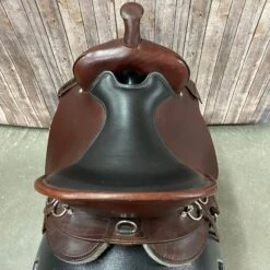 Circle Y Trail Saddle With Black Seat And Sliver Hardware, 16" Seat 11 Circle Y Trail Saddle With Black Seat And Sliver Hardware, 16" Seat -Weaver Leather Cowboy Store 6863 1601 05 2