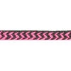 Partrade Pink And Black Braided Barrel Reins