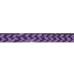 Partrade Purple And Black Braided Barrel Reins