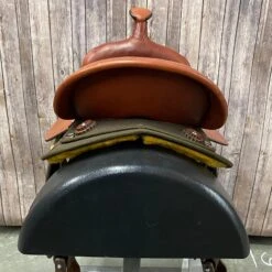 Fabtron Cordura Trail Saddle With Black Seat And Round Skirt, 15 Inch Seat -Weaver Leather Cowboy Store 7102 2
