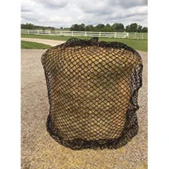 Tough 1 Black 6'x6' Round Bale Slow Feed Hay Net