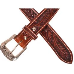 Shiloh Acorn Leather Belt -Weaver Leather Cowboy Store 74092 2