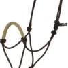 Mustang Solid Nose Rope Halter - Tan