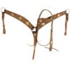 Showman Floral W/ Rawhide Flower Headstall And Breast Collar 2 Showman Floral W/ Rawhide Flower Headstall And Breast Collar -Weaver Leather Cowboy Store 8070
