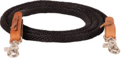 Mustang Black Round Braided Trail Rein