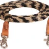 Mustang Black And Tan Round Trail Reins -Weaver Leather Cowboy Store 8109 DJ 1