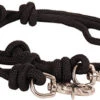 Mustang Black Knotted Barrel Reins 2 Mustang Black Knotted Barrel Reins -Weaver Leather Cowboy Store 8112 D 1