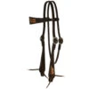 Sharon Camarillo Metallic Feather Browband Headstall -Weaver Leather Cowboy Store 8174C 1024x1024 1