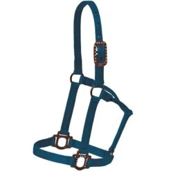 Mustang Navy Antique Dot Halter