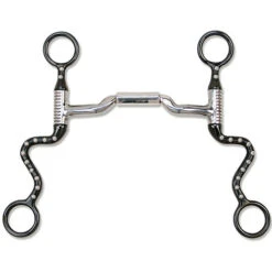 Myler 5" Black Seven Shank With Sweet Iron Mullen Barrel Low Port