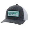 Hooey Cactus Ropes Grey And White Flex Fit Cap