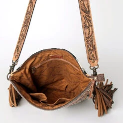 American Darling Tan & Black & Turquoise Crossbody -Weaver Leather Cowboy Store ADBG510AG F