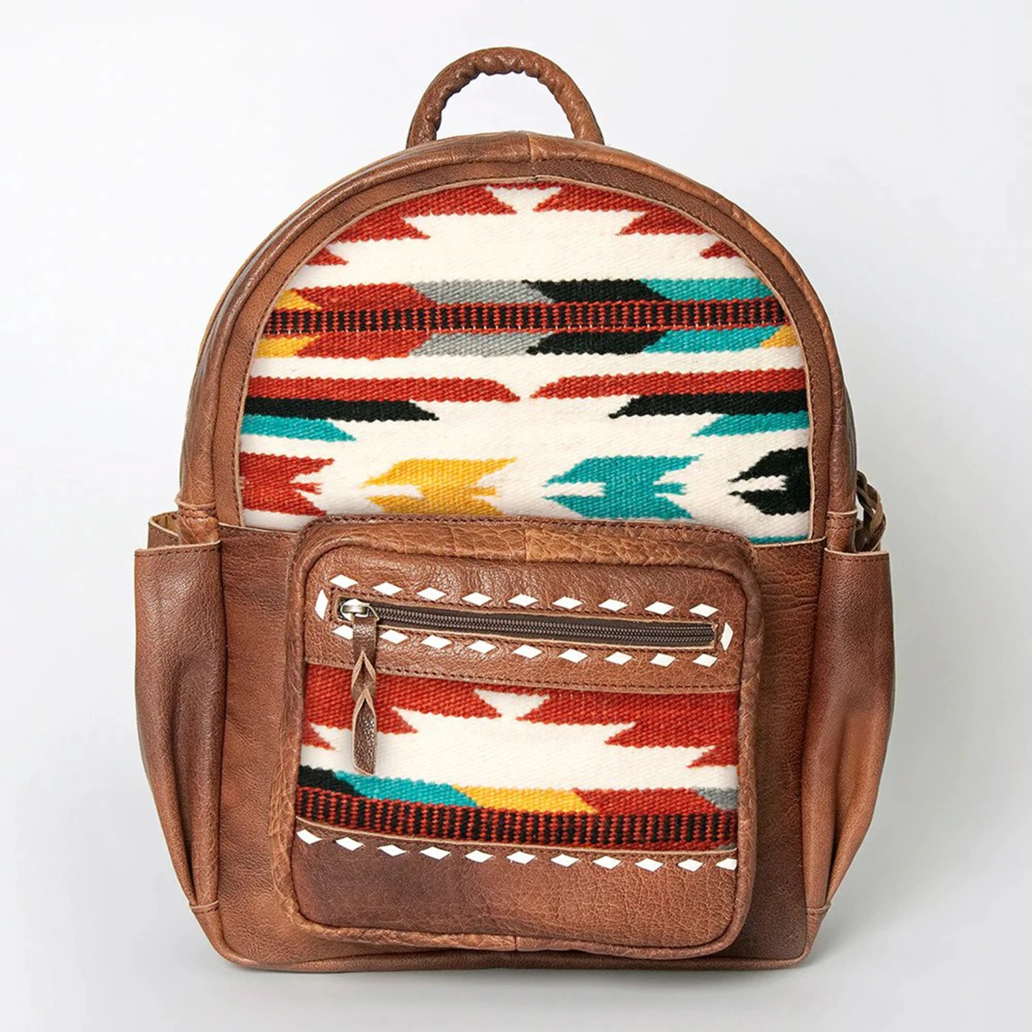 American Darling Leather Aztec Blanket Back Pack 5 American Darling Leather Aztec Blanket Back Pack - Image 3