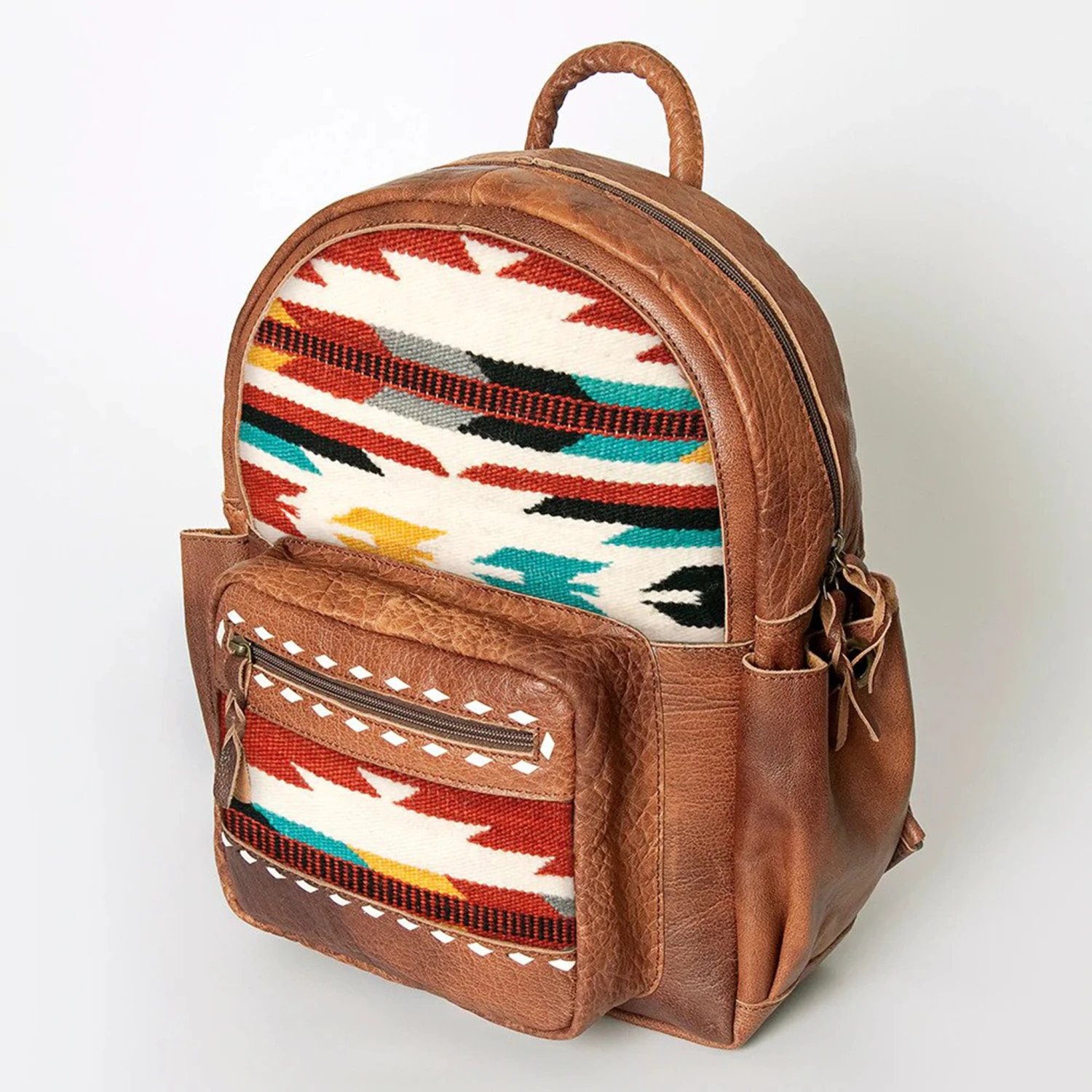 American Darling Leather Aztec Blanket Back Pack 6 American Darling Leather Aztec Blanket Back Pack - Image 4