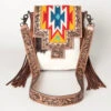 American Darling Tooled Aztec Purse -Weaver Leather Cowboy Store ADBG856E B