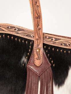 American Darling Conceal Carry Black & White Purse -Weaver Leather Cowboy Store ADBG927B C