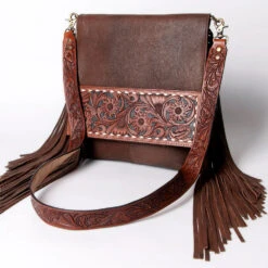 American Darling Conceal Carry Floral Leather Fringe Bag -Weaver Leather Cowboy Store ADBGA161