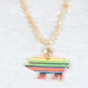 Serape Pig Bead Necklace -Weaver Leather Cowboy Store AMN1028SER 2