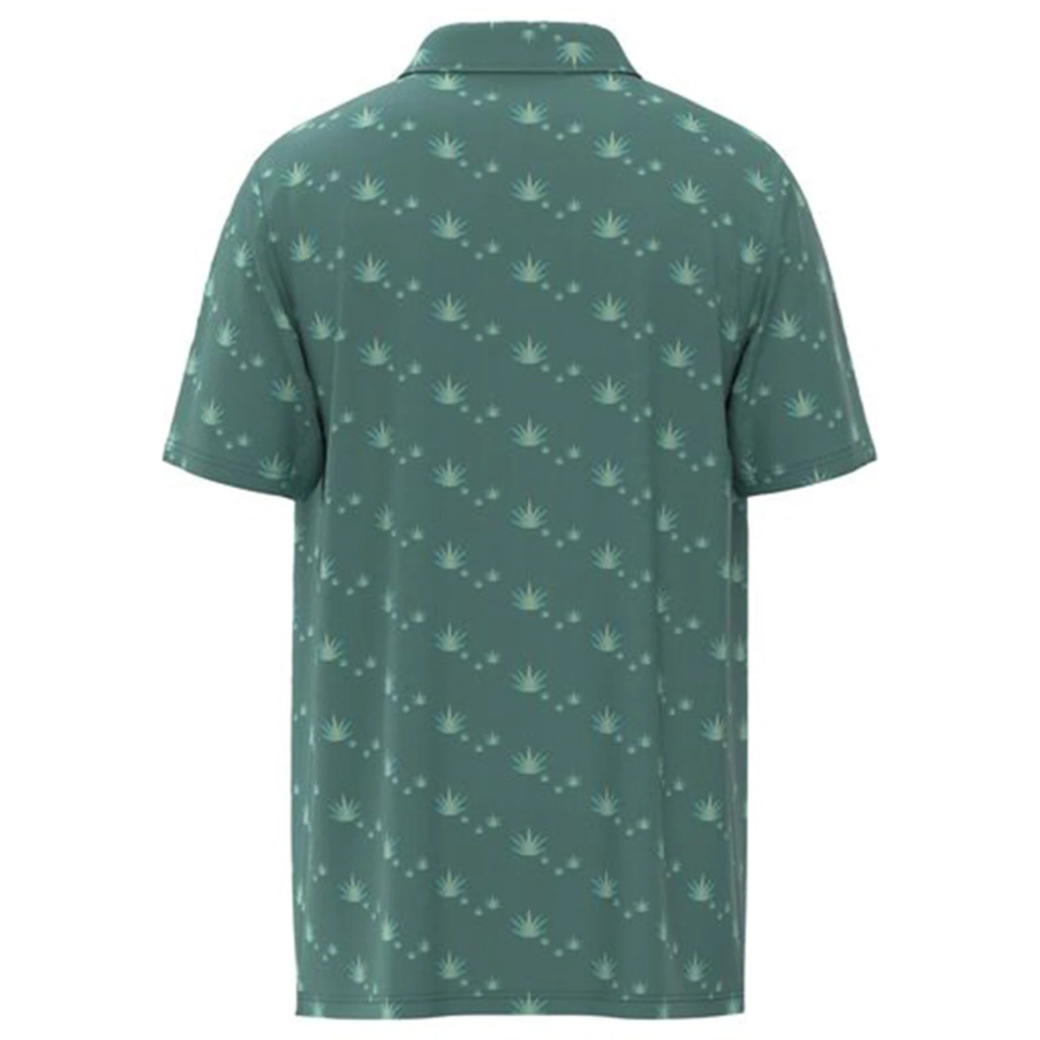 Hooey Men's Teal Agave Leaf Print Polo 4 Hooey Men's Teal Agave Leaf Print Polo - Image 2