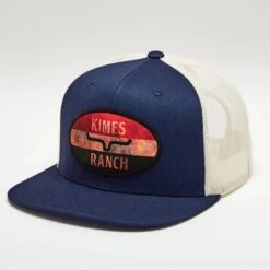 Kimes Ranch American Standard Trucker Cap -Weaver Leather Cowboy Store AmericanStandard navyaa