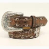 Ariat Girl's Brown Cross Fashion Belt -Weaver Leather Cowboy Store Ariat Girls Fashion Belt prdcode 66576 s a1302802