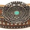 Ariat Women's Brown Distressed Belt With Nailheads -Weaver Leather Cowboy Store Ariat Ladies Distressed Belt with Nailheads prod 68051 l A1529002