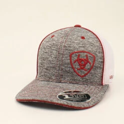 Ariat Red And Grey Logo Cap