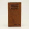Ariat Brown Flag Patch Rodeo Wallet 1 Ariat Brown Flag Patch Rodeo Wallet -Weaver Leather Cowboy Store Ariat Mens Rodeo Wallet Flag Patch Logo Medium Brown prd 79885 s a3548344