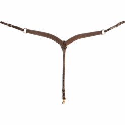 Martin Saddlery Chocolate Roughout Breastcollar