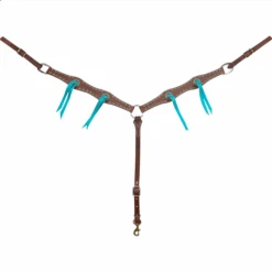 Martin Saddlery's Chocolate And Turquoise Breastcollar