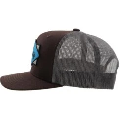 Hooey Diamond Brown & Grey Youth Cap -Weaver Leather Cowboy Store Brnyouth 3