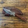 Twisted X Damascus Knife & Sheath -Weaver Leather Cowboy Store CSH WD
