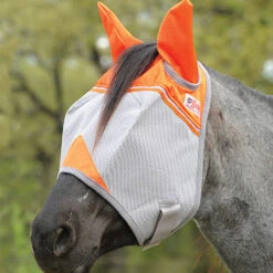 Cashel Orange Fly Mask - Supports Animal Rescue