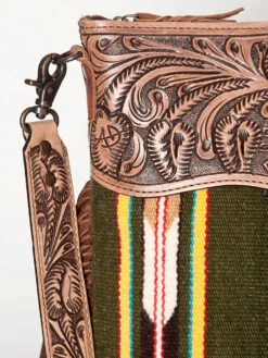 American Darling Tooled Green Aztec Bag -Weaver Leather Cowboy Store DSC 0280 copy