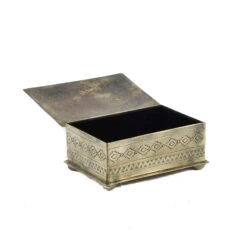 J. Alexander Silver Diamond Stamped Jewelry Box -Weaver Leather Cowboy Store DSC 3291